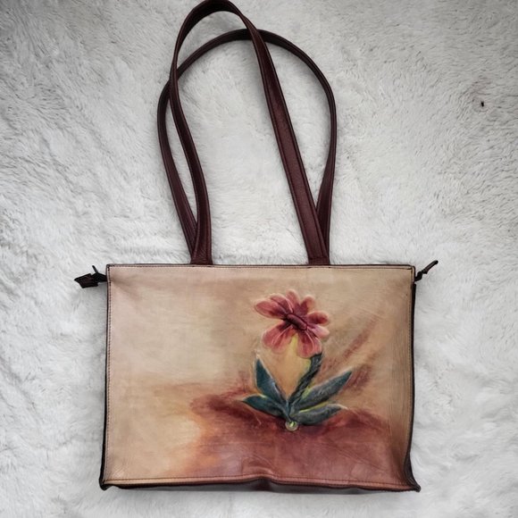 Handmade Leather Art Purse & Wallet - Picture 1 of 16